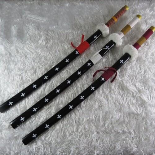 ONE PIECE Trafalgar D Water Law Sabre Sword Weapon props Cosplay Wooden For partys performances collection
