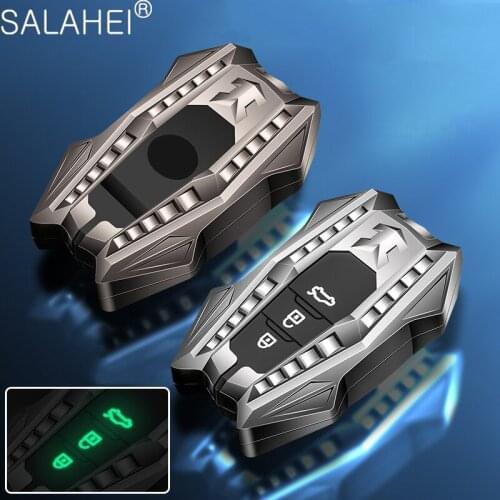 Aluminum Alloy Car Remote Key Case Cover Shell Fob Ring For Toyota Camry RAV4 Prius CHR C-HR Avalon Corolla Land Cruiser Prado