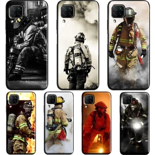 Firefighter Heroes Fireman Cool Case For Huawei P30 Lite P20 P40 Pro Mate 20 P Smart 2021 2019 Nova 5T Honor 9X 8X 10i 8A