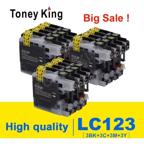 LC123 Ink Cartridge Compatible For Brother MFC-J4510DW MFC-J4610DW Printer Ink Cartridge LC 123 MFC-J4410DW J4710DW Printer