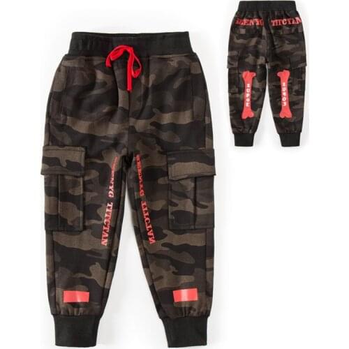 BINIDUCKLING Kids Cargo Pants For Boys Fall Multi-Pocket Trousers 2 3 4 5 6 Year Toddler Boys Casual Sweatpants Children Pants