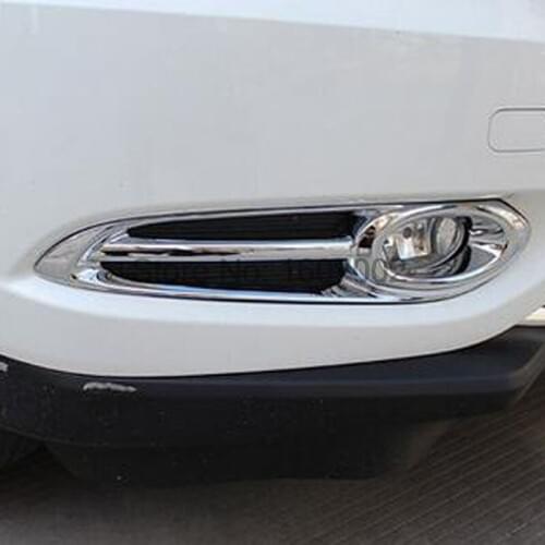 For 2014 2015 2016 HONDA HR-V LX VEZEL ABS Chrome Front Foglight Cover For Vezel/HRV 2014 High Quality Car Accessories
