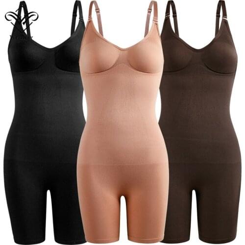 Shapewear Bodysuits Long Body Shapers Seamless Slimming Underwear Women Bodysuit Stretch Bodys Black Nude Butt Lifter Free Feel