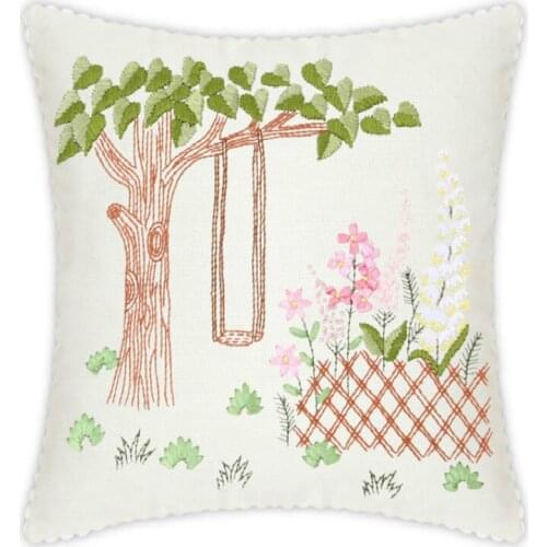 Cartoon educational toys campus handmade course children students intelligence development creative handmade cross stitch kit