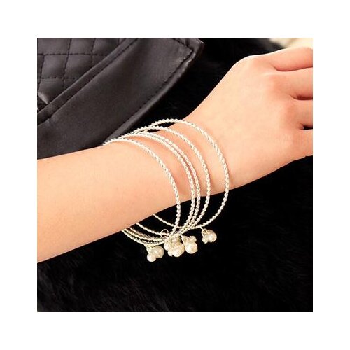 New Hot Selling!! Elegant Simulated Pearl Bracelets For Women Bijoux Gold Color Fashion Jewelry Female Gift