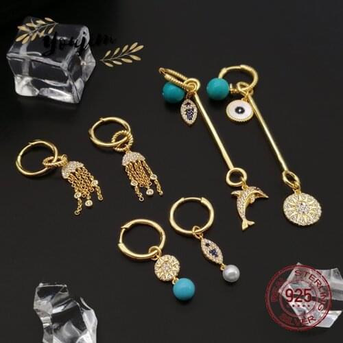 New Luxury Blue Gemstone Zircon 925 Silver Jellyfish Fish Fritillary Dolphin Women Elegant Fashion Jewelry Monaco Boutique Gift