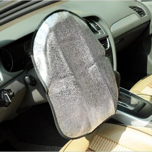 New Thick Double Aluminum Foil Anti Hot Automotive Parasol Car Steering Wheel Cover