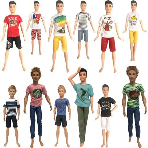 NK Prince Ken Doll Clothes Fashion Suit Cool Outfit For Barbie Boyfriend Ken Doll Best Childrens Birthday Presents Gift JJ
