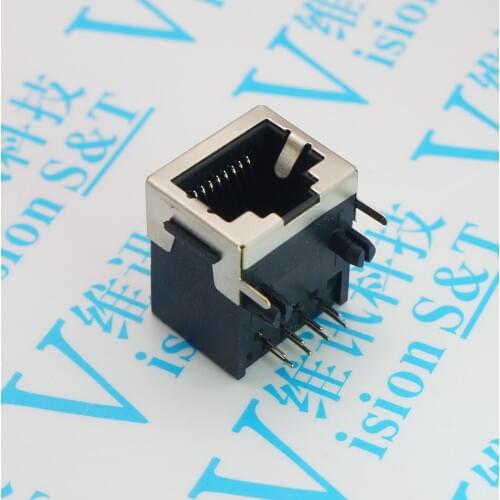 Network socket RJ45 Socket 58 Half Package 8P8C Foot Network Interface Cable Socket Full Copper Half Shield