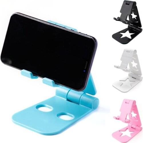 Foldable Phone Holder Desktop Mobile Stand For Tablet Cell phone Universal Plastic Desk Phone Stand Smartphone Support Bracket
