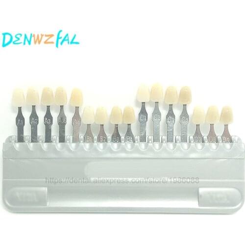 Dental material is not vita tooth color model