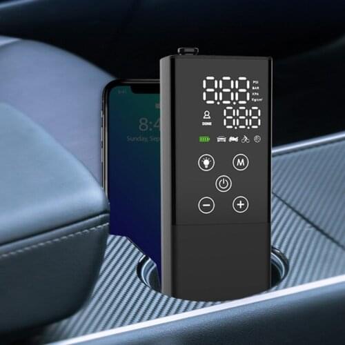 Air Compressor 12V 10W Portable Electric Tire Inflator Mini Automatic Digital Air Inflatable Pump for Car Bike and Boat