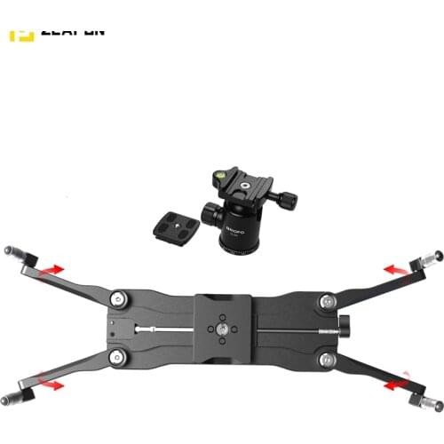 ZEAPON Easylock 2 KIT Low Profile Mount Heavy Duty Stabilizer Support Board with Ball Head Mount Photography Equipment