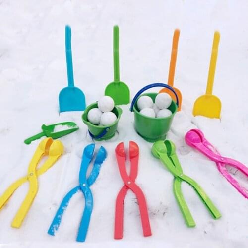 Winter Snow Ball Maker Sand Mold Kids Toy Lightweight Compact Snowball Fight Battle Scoop Tool Clip Outdoor Games