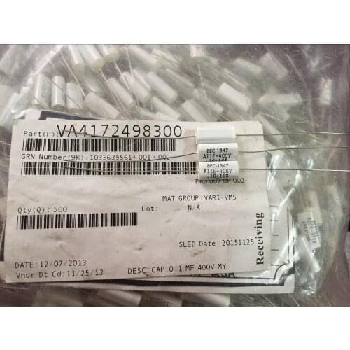 100% 10PCS New and original BEC 400V0.1UF 104k mkp Axiale film capacitance Length 17MM width 7MM height 5MM