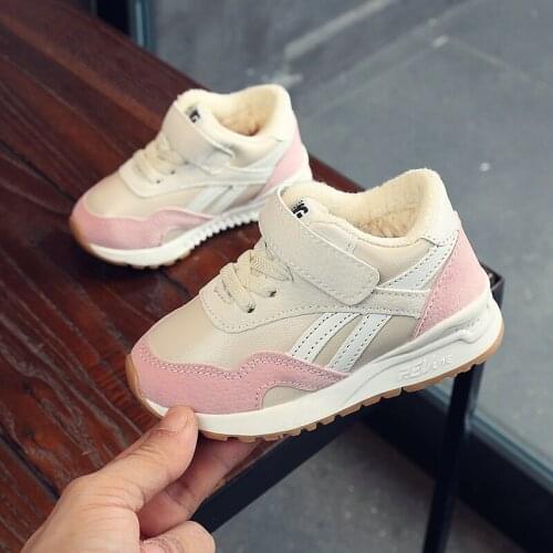 2021 Baby Walking Shoes Childrens Cotton Sports Shoes Casual Shoes Boys And Girls Waterproof Warm Cotton Shoes Autumn / Winter