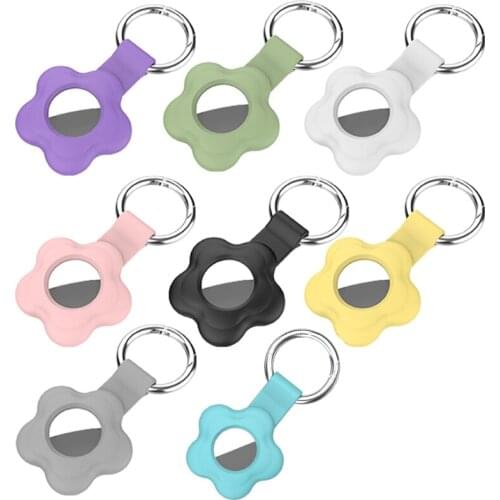 68UB Cute Pentalobe Full Protection Track Shell Silicone Protective Case for Airtags