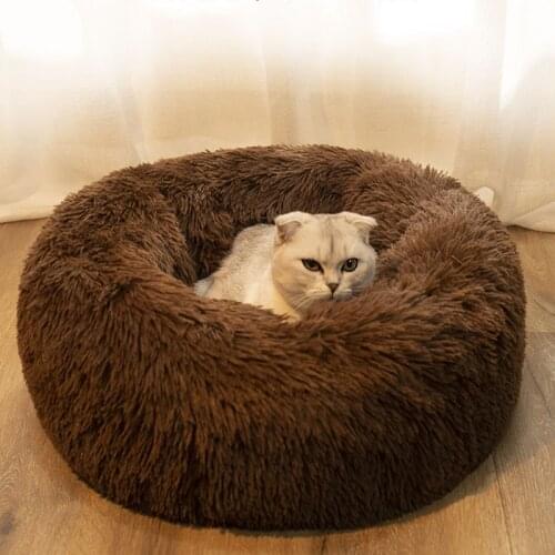 Free shipping Round bed deep sleep Thermal pad pet bed Upholstered bed for cats and dogs Embracer Super soft washable sofa