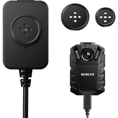 BOBLOV External Lens for KJ09 Body Camera 720P Mini Police Body Mounted Camera with Button Lens Only Applicable to KJ09 Body Cam
