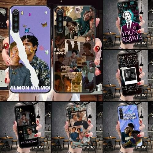 Young Royals Simon and Wilhelm Phone Case For Xiaomi Redmi Note 7 8 9 10 7A 8T 9A 9T 9S 10S Pro black 3D waterproof silicone