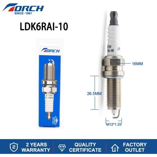 Iridium Candle for NGK LZKR6AI-10G Replace TORCH Alternative Spark Plug LDK6RAI-10 China Original Brand Ignition Engine
