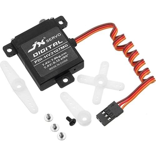 JX Servo PDI-HV2107MG 7.9kg CNC Steering Torque Digital Metal Gear Core Standard Servo For RC Fixed Wing Airplane