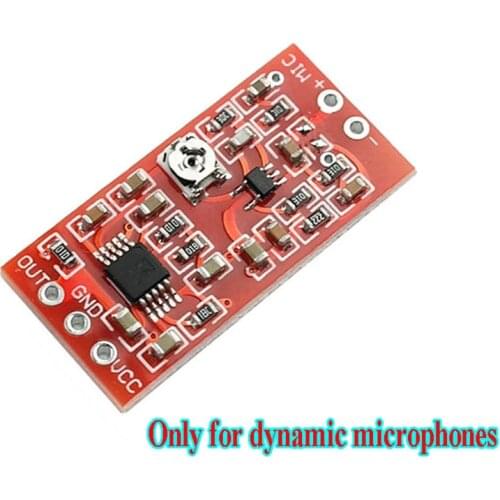 MAX4466 Dynamic Microphone Preamplifier Module with SSM2167 Voice Compression Amp