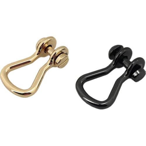 1pcs Metal Detachable Open Screw D Ring Buckle Shackle Clasp for DIY Leather Craft Bag Strap Belt Handle Shoulder Webbing