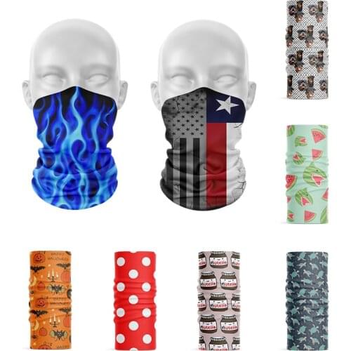 3D Fashion Headwear Magic Bandana Microfiber Seamless Tube Hijab Neck Scarf Summer Sports Headband Motorcycle Face Scarf Bufffe