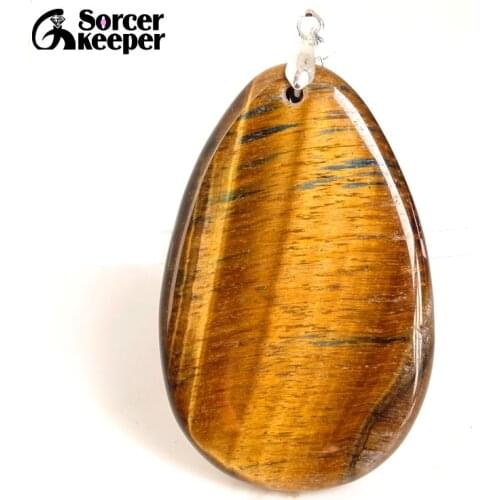 Real Female Natural Crystal Bijoux Femme Choker Necklaces Pendants Hand Made Iron Tiger Eye Stone Beads For Jewelry Making BA849