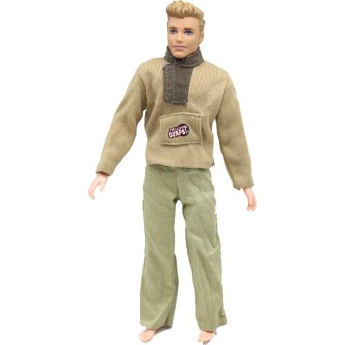 One Set Prince Doll Casual Handmade Clothes Fashion Outfits for 1/6 boy firend ken dolls toys Accessories