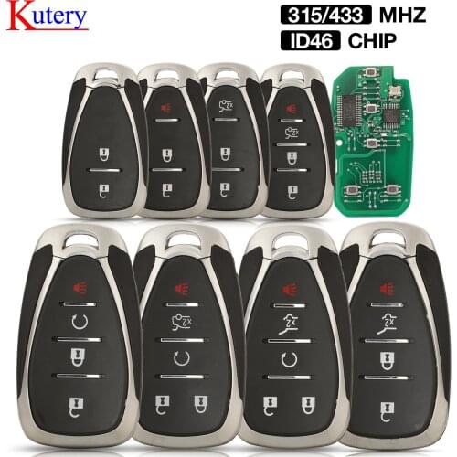 Kutery HYQ4AA/HYQ4EA 315/433Mhz ID46 Chip Remote Car Key For Chevrolet Blazer Traverse Camaro Cruze Malibu Equinox Spark Trax