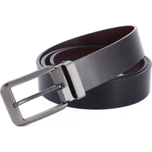 New Fashion Mens Genuine Leather Belts Designer Belt for Man Pin Buckle Cowskin Leather Strap Business Male Belts
