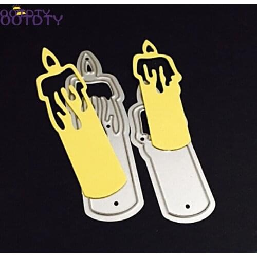 Candle Cutting Dies Embossing Stencil Card Making Scrapbooking Craft DIY Decor