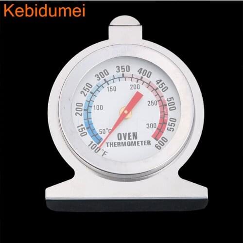 Kebidumei Food Meat Temperature Stand Up Dial Oven Thermometer Stainless Steel Gauge Large Diameter Dial Kitchen Baking Supplies