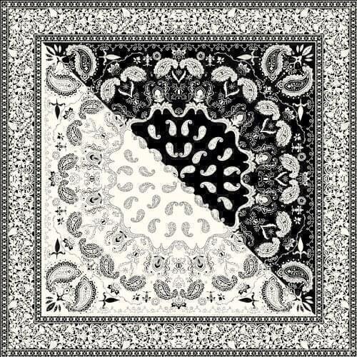 2021 high quality scarves 90cm*90cm Bohemian contrast color cashew fashion ladies big square scarf real scarves