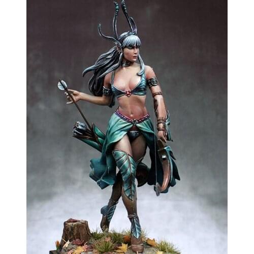 1/24 Scale 75mm Unpainted Resin figure Elf archer