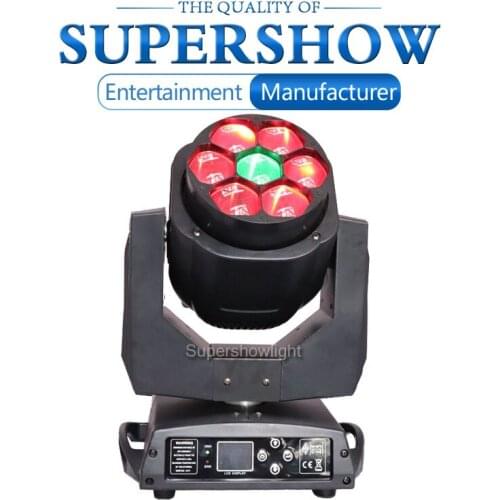 1 pcs 7*15W Zoom Bee Eye RGBW 4IN1 LED Beam Moving head DMX Control Machine for Wedding Party Bar
