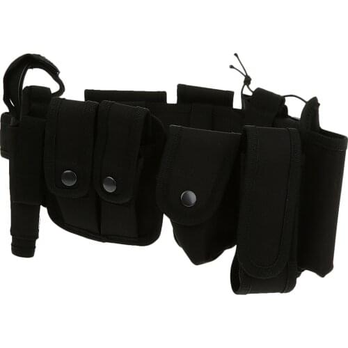 10 in 1 Army Utility Belt Waist Bag Security Police Guard Prison Pouch Pack