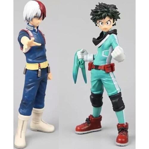 2pcs Izuku Midoriya Shoto Todoroki Super Hero Comic Anime My Hero Academia Boku no Hero Ban DXF SP 17cm Figur Figurine Toy