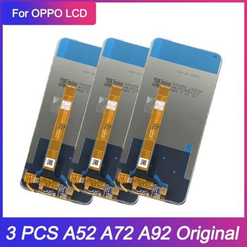 3 Piece/lot For Oppo A72 A92 A52 2020 LCD Display Touch Screen Assembly Phone Parts Repair CPH2069 CPH2067 LCD Screen