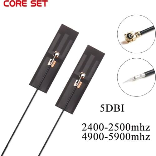 5pcs High Gain 5dbi 2.4G 5G 5.8G Built-in Antenna WiFi Bluetooth-compatible Router Dual-frequency Flexible Antenna