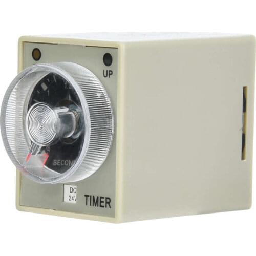 AH3-3 DC24V AC110V AC220V Power On 0-3S Delay Timer Time Relay 8PINS