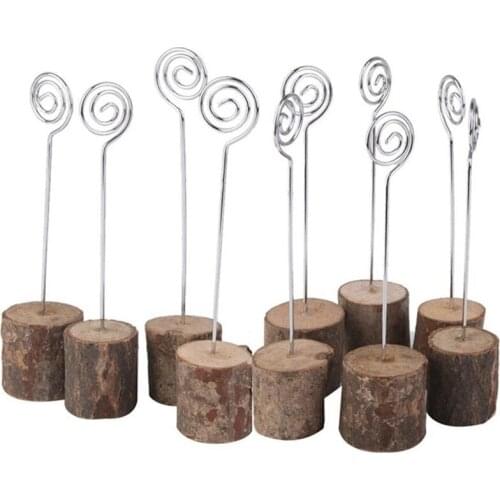 Rustic Place Cards Table Numbers Holders Country Style Coffee House Hotel Party Wedding Decorations Vintage Wooden Decor