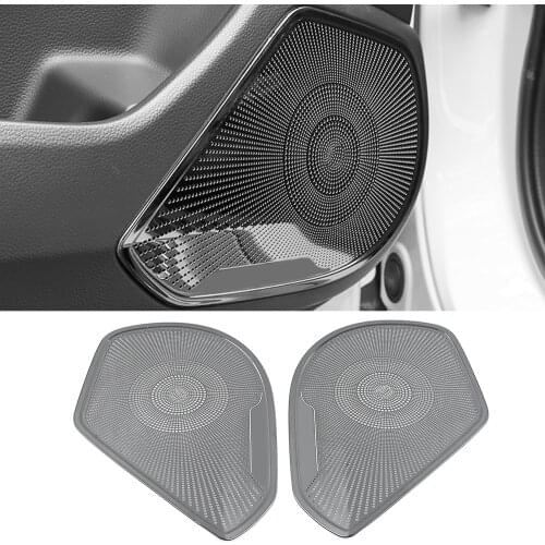 For Honda Accord 10th 2018-2020 Stainless Car Door Panel Loudspeaker Pad Speaker Cover Trim Frame Sticker Moulding Accessories