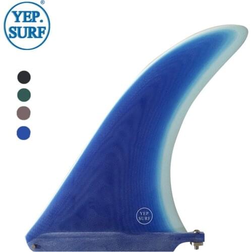 Surfboard fin Blue Single fin longboard 7/8/9/10.25/11 inch length sup accessories Good Quality