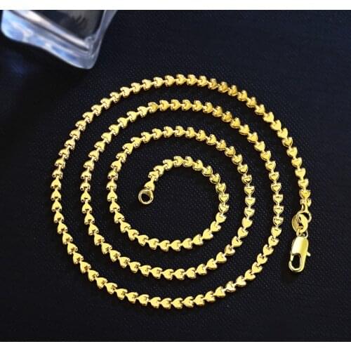 European Style 2mm Gothic Chain Necklaces Extend Punk Clavicle Necklace Jewelry Gold Wedding Party Making Accessory Lobster Buck