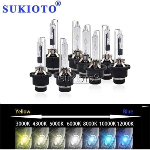 SUKIOTO 5 Pairs 35W D2S D2R D4R D4S Xenon HID Lamps 6000K 4300K 8000K 5000K D2S Auto Car Headlight Replacement For Toyota Lexus