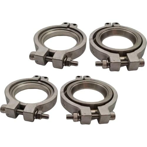 MagiDeal 4xUniversal Steel V band New Flang/Clamp Set For Tial 44mm Wastegate