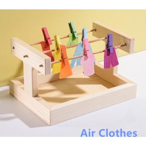 Montessori Practical Materials Air Clothes Childrens Educational Toys Preliminary Exercises Color Matching Game Clipping Work